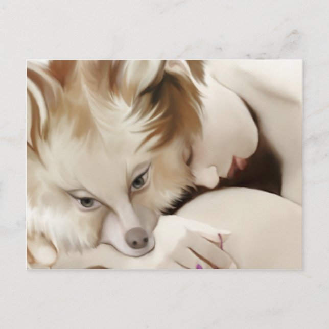 Cartão Postal foxgirl dos yips (Frente)