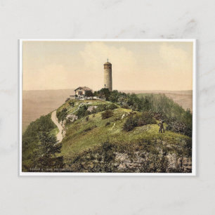 Cartão Postal Foxtower, Jena, Turíngia, Alemanha clássico Photoc