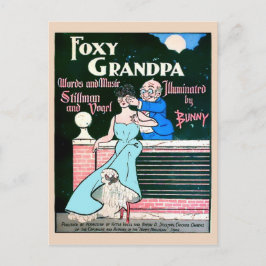 Cartão Postal Foxy Grandpa Funny Vintage Cópia de Imagem