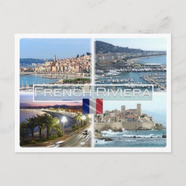 Cartão Postal FR França - Riviera Francesa - Côte d'Azur - (Frente)