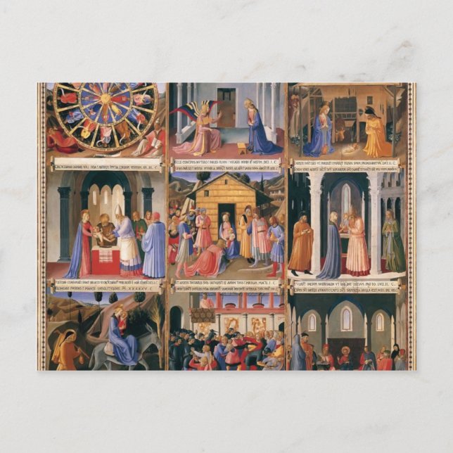 Cartão Postal Fra Angelico - Cenas da Vida do Cristo (Frente)