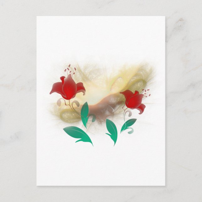 Cartão Postal Frac Floral (Frente)