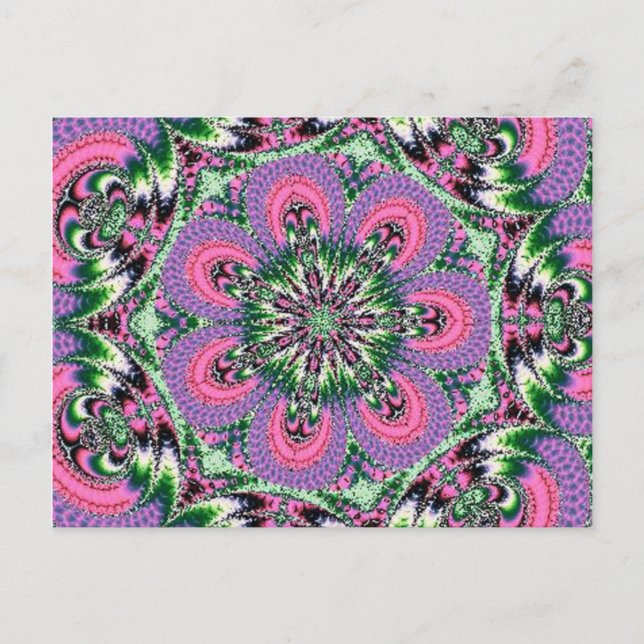 Cartão Postal Fractal 1, Cartão-postal (Frente)