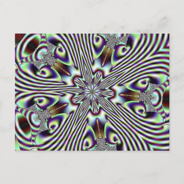 Cartão Postal Fractal 3, Cartão-postal (Frente)