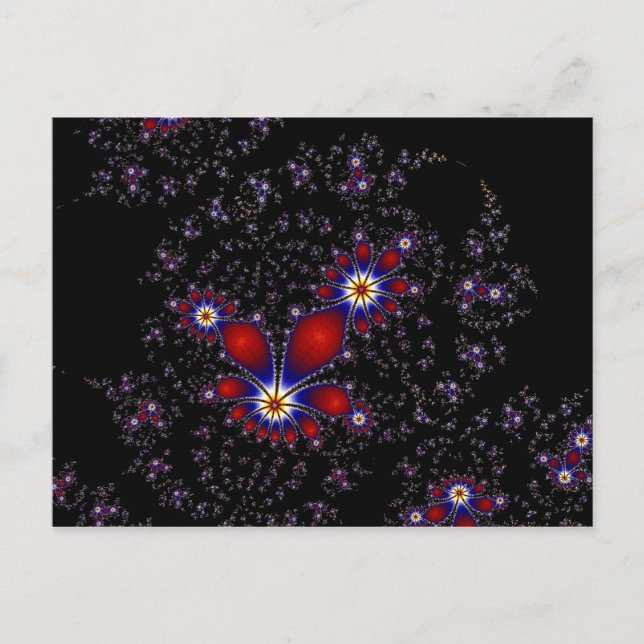 Cartão Postal Fractal Burst (Frente)