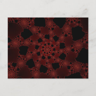 Cartão Postal Fractal de teia aranha