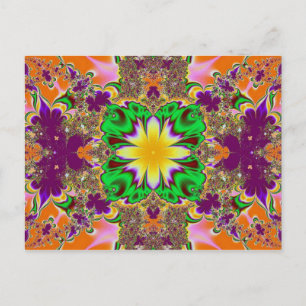 Cartão postal Fractal do rico