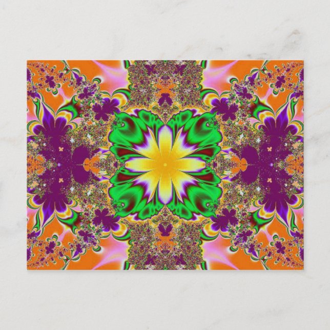 Cartão postal Fractal do rico (Frente)