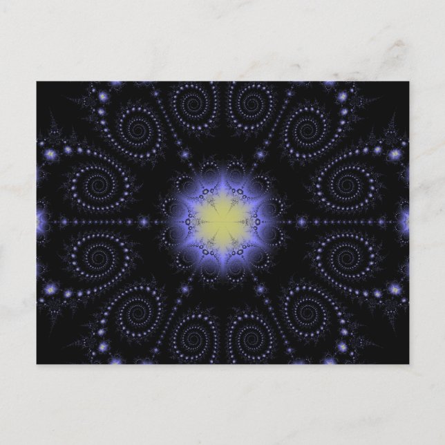 Cartão Postal Fractal do Solstício de Inverno (Frente)