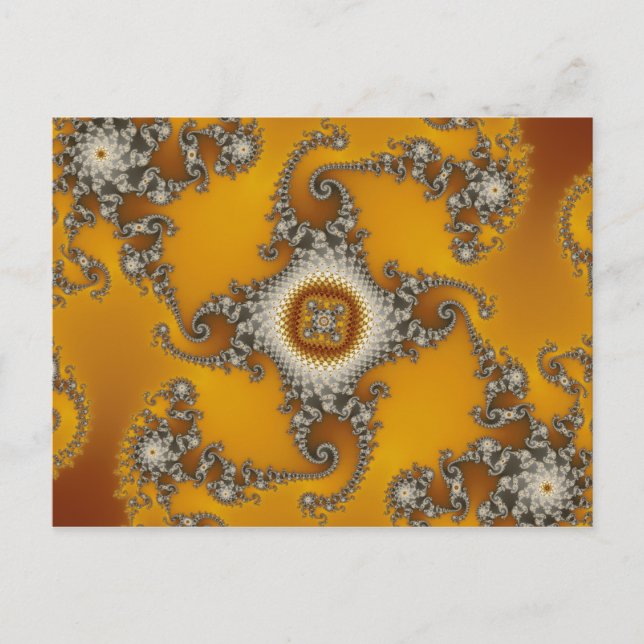 Cartão Postal Fractal dos tentáculos (Frente)