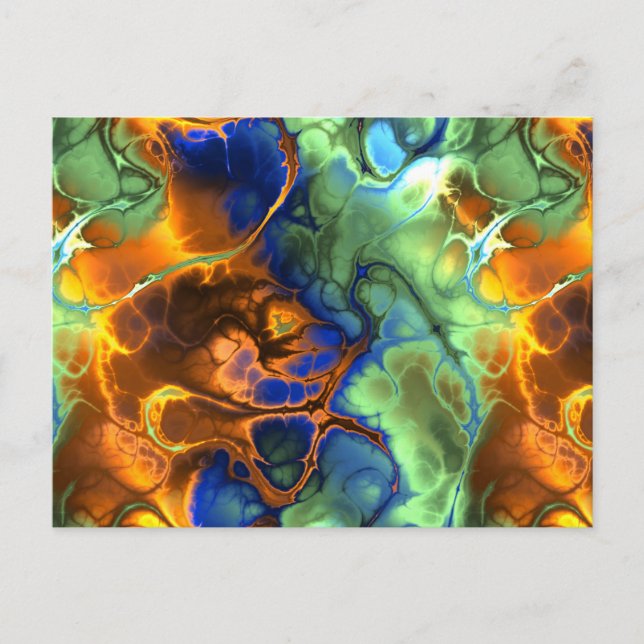 cartão postal fractal espacial (Frente)