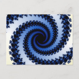Cartão Postal Fractal espiral congelado