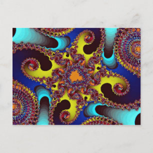 Cartão Postal Fractal Intrincado