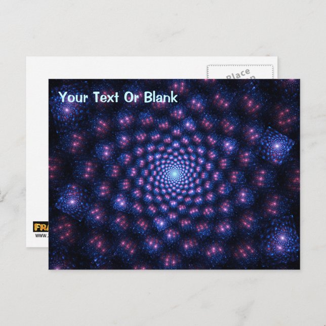 Cartão Postal Fractal Multiverso (Frente/Verso)