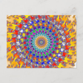 Cartão postal Fractal Rag Rug