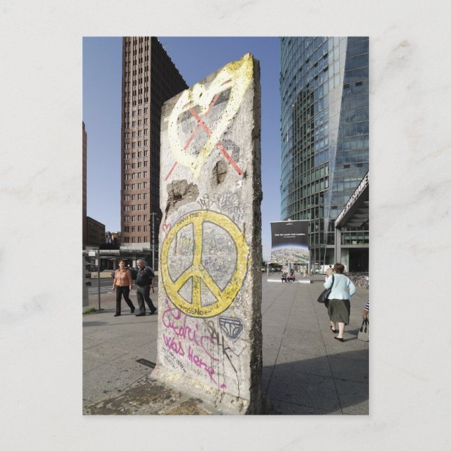 Cartão Postal Fragmentação do muro de Berlim (Frente)