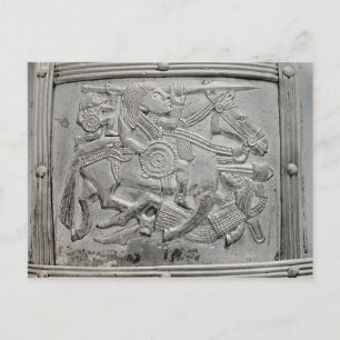 Cartão Postal Fragmento de capacete, de Sutton Hoo Treasure