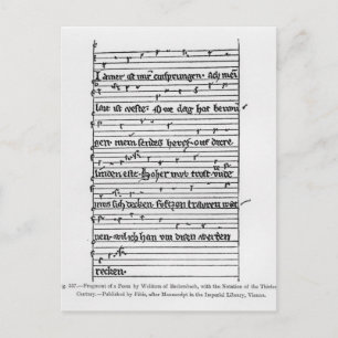 Cartão Postal Fragmento de um poema