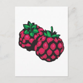 Cartão Postal framboesas