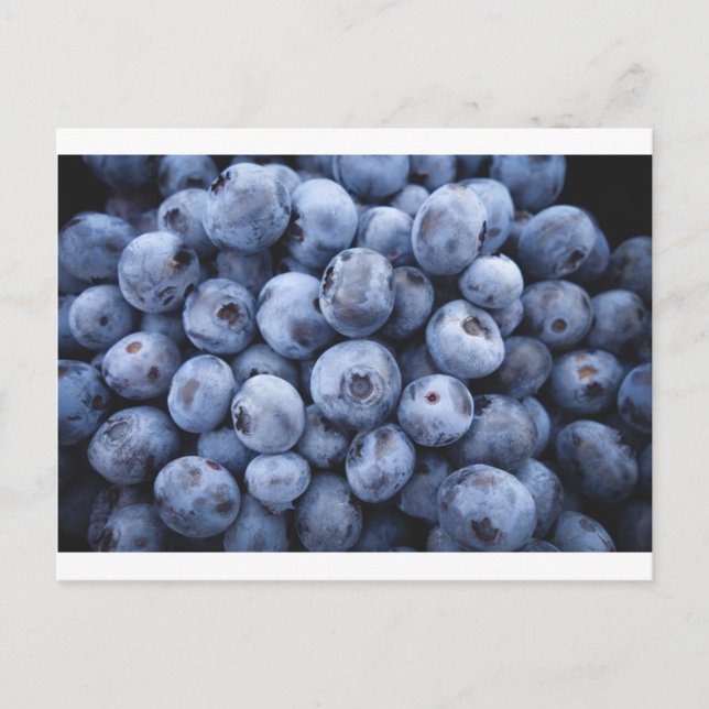 Cartão Postal Framboesas de fruta frutas (Frente)
