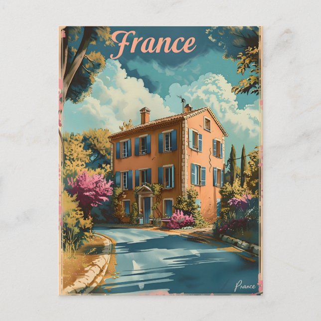 Cartão Postal Framce Provence Vintage (Frente)