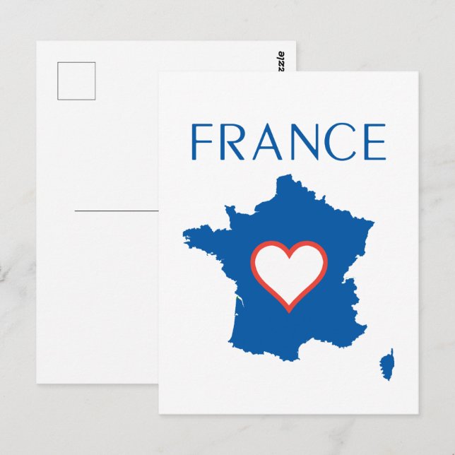 Cartão Postal França (Frente/Verso)