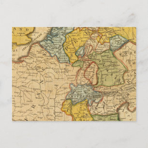 Cartão Postal França, Alemanha, Países Baixos, Suiça