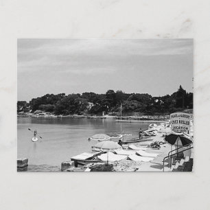 Cartão Postal França Antiga Nice Antibes Praia de Garoupe