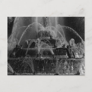 Cartão Postal França antiga palácio de Versalhes fonte Latona