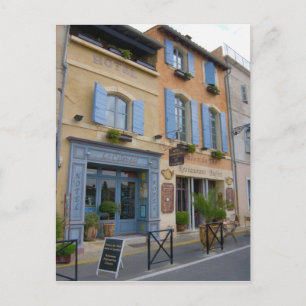 Cartão Postal França, Arles, Provença, hotel e restaurante