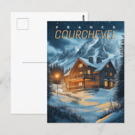 Cartão Postal França: Aventura Alpina - Courchevel Ski