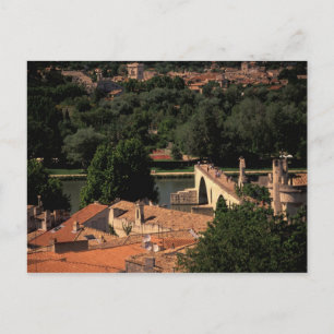 Cartão Postal França, Avignon, Provença. Rua Pont, Benezet.