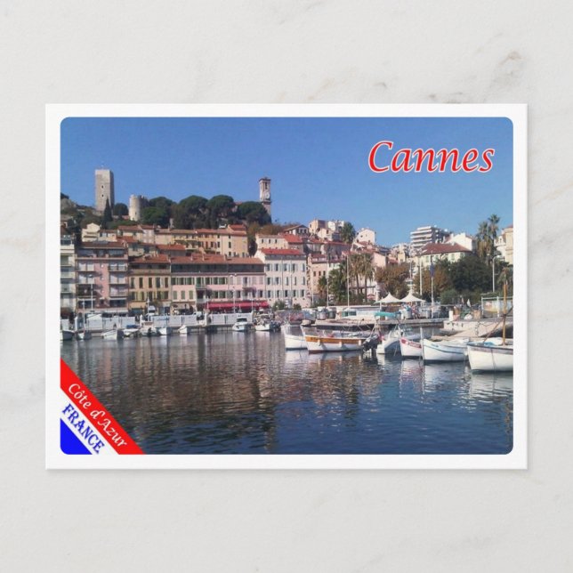 Cartão Postal França - Cannes - Costa Azzurra - (Frente)