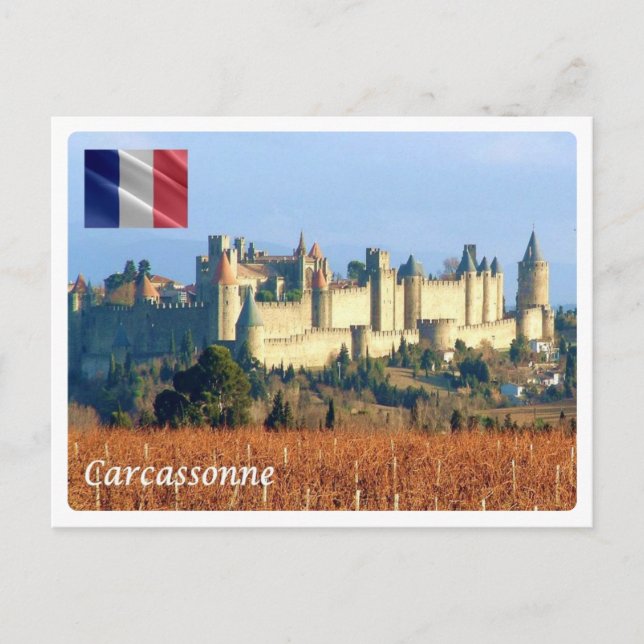 Cartão Postal França - Carcassonne - (Frente)