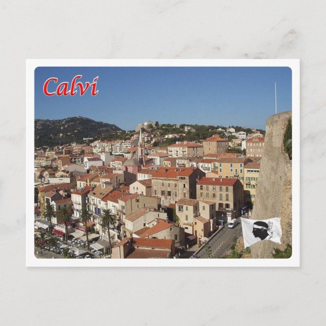 Cartão Postal França - Córsega - Calvi - (Frente)
