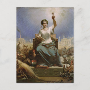 Cartão Postal França Iluminando o Mundo