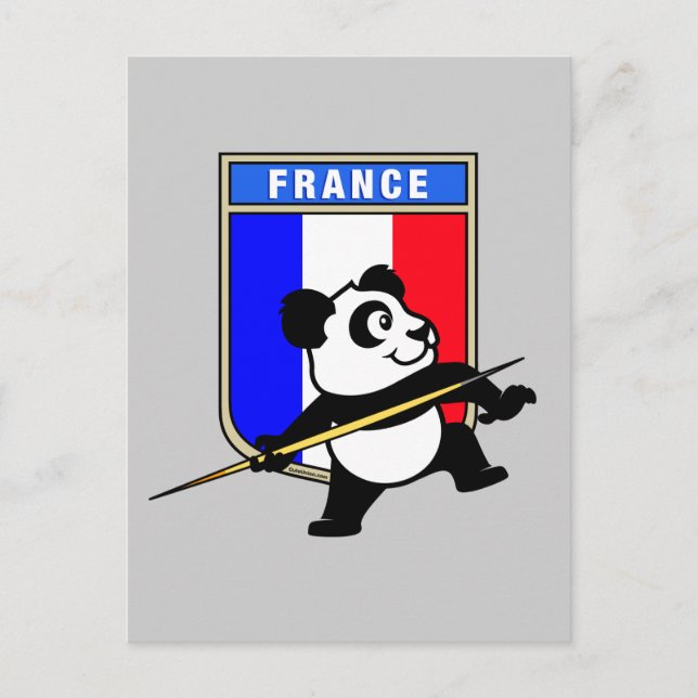 Cartão Postal França Javelin Panda (Frente)