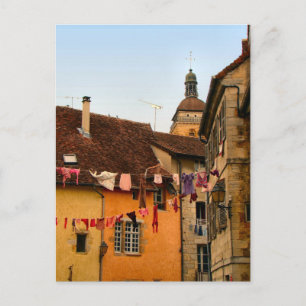 Cartão Postal França, Jura, Arbois; Casas na cidade