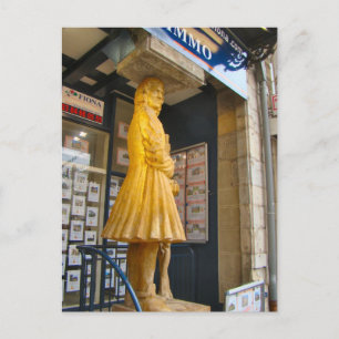 Cartão Postal França, Jura, Arbois; Estátua de um vinheta