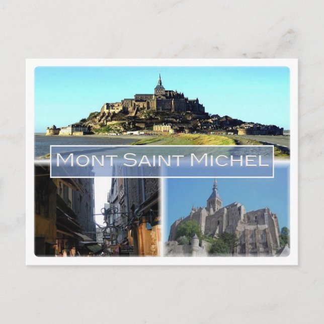 Cartão Postal França - Normandia - Santo Mont Michel - (Frente)