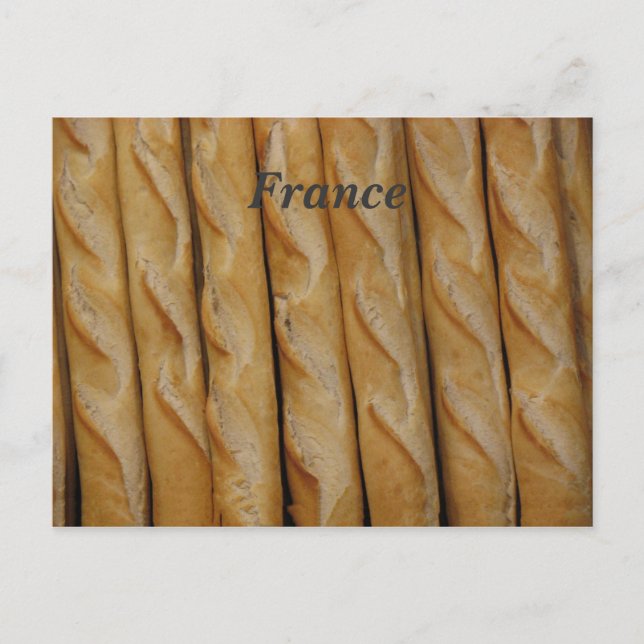 Cartão Postal França - Pão Francês (Frente)