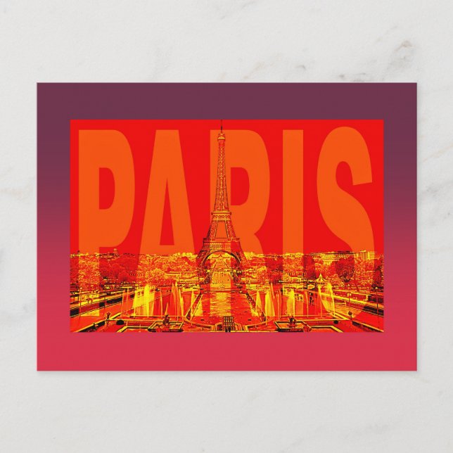 Cartão Postal França Paris (Frente)