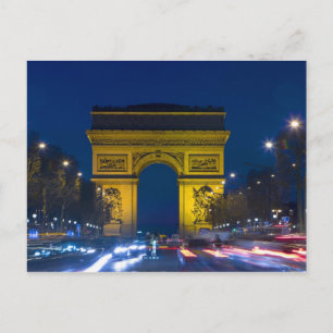 Cartão Postal França, Paris. O Arco do Triunfo e o