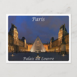 Cartão Postal França - Paris - Palais du Louvre -