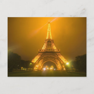 Cartão Postal França, Paris. Torre Eiffel iluminada a 3