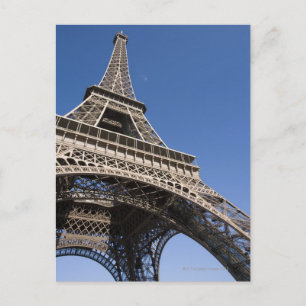 Cartão Postal França, Paris, Torre Eiffel, visão de baixo ângulo