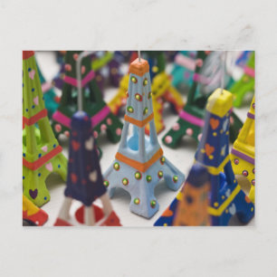 Cartão Postal França, Paris, Torres Eiffel Miniatura