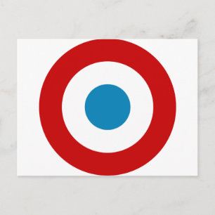Cartão Postal França: Roundel França Cocarde Tricolore