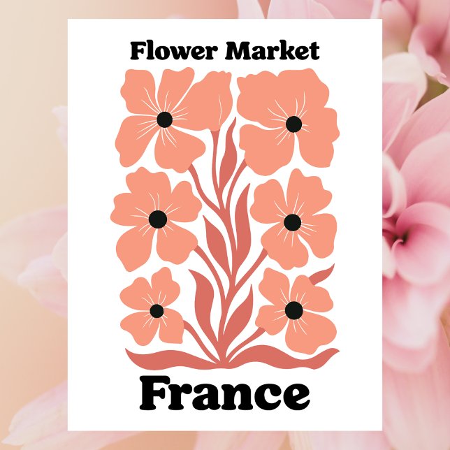 Cartão Postal France Flower Market Peach Blossom Botanicals (France Flower Market Peach Blossom Botanicals Postcard
)