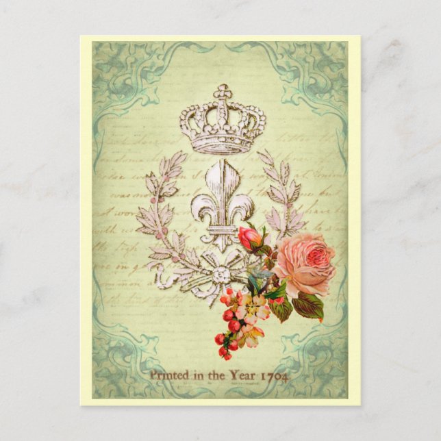 Cartão Postal Francês Antigo (Frente)